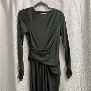ASOS Dark Green Long Sleeve Dress